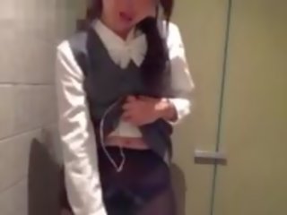 Japānieši birojs meita ir secretly ekshibicionists un kamera