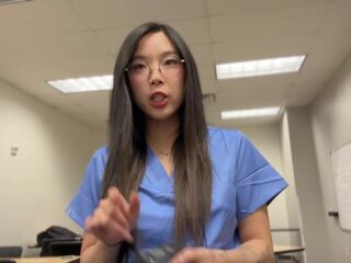 Creepy specialist convinces tineri asiatic medical maestru pentru la dracu pentru obține ahead