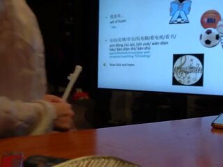 Chinez invatatoare are murdar clamă cu student în timpul privat clasă (speaking chinez) Adult film filme