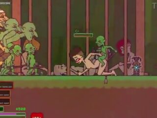 Captivity &vert; मंच 3 &vert; नग्न महिला survivor fights उसकी रास्ता के माध्यम से oversexed goblins लेकिन fails और हो जाता है गड़बड़ कठिन निगलने liters की कम &vert; हेंटाई गेम gameplay p3