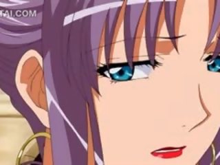 Overlegen blowjob i nærbilde med barmfager anime hottie