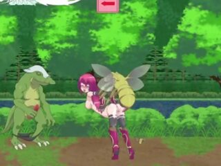 Guild meister &vert; etapp 1 &vert; ergav juuksed tüdruksõber subdued poolt lizard monsters ja ülemus kuni saama tema tussu täidetud koos koormuste kohta sperma &vert; hentai mängud gameplay p1