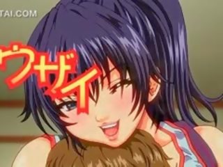 Busty marvellous Hentai babe Caught Working Wet Tits