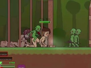 Captivity &vert; bühne 3 &vert; nackt weiblich survivor fights sie weg durch oversexed goblins aber fails und wird gefickt schwer schlucken liters von wichse &vert; hentai spiel gameplay p3