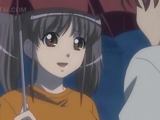 Anime süýji adolescent showing her gotak sordyrmak skills