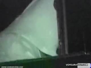 Infrared camera voyeur auto seks film filming