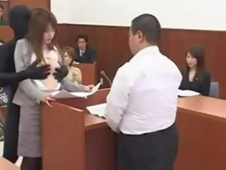 Ýapon goddess lawyer gets fucked by a invisible man