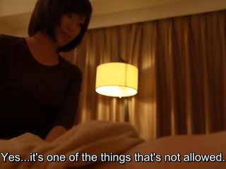 Subtitled Japanese hotel massage handjob goes ahead to adult movie in HD