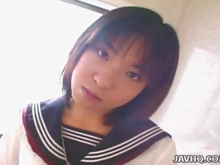 JAVHQ: great Japanese school girl's first time.