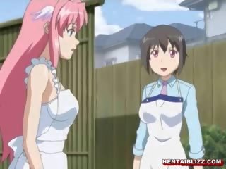 Attractive jepang hentai gets squeezed her bigboobs and poked